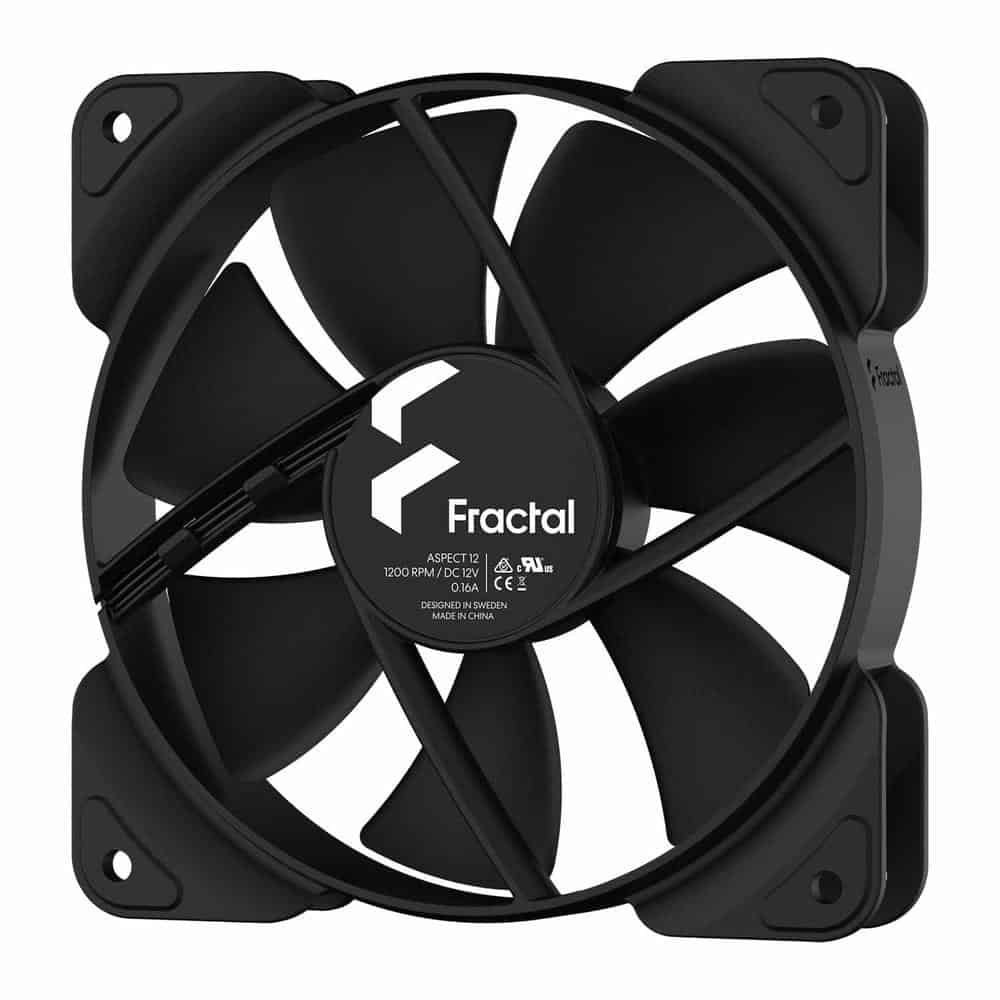 (image for) Fractal Designs Aspect 12 3-pin Cooling Fan Black